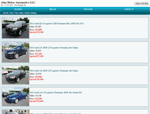 Tablet Screenshot of johnhuberauto.net
